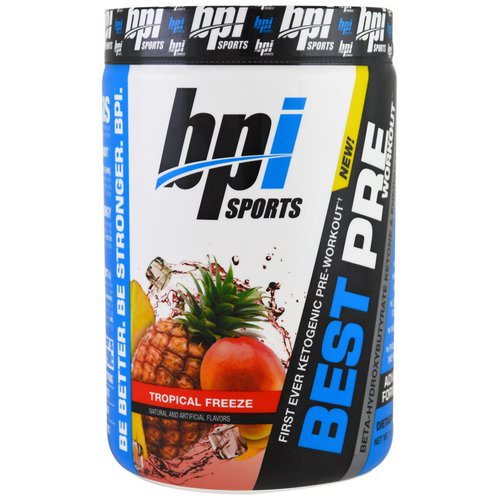 BPI Sports, Best Pre Workout, Beta-Hydroxybutyrate Ketone & Energy Formula, Tropical Freeze, 11.11 oz (315 g) Review