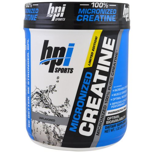 BPI Sports, Micronized Creatine, Limited Edition, Unflavored, 1.32 lbs (600 g) Review