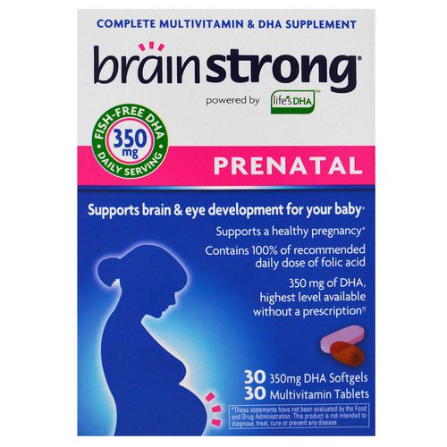BrainStrong, Prenatal, 30 Softgels, 30 Tablets Review