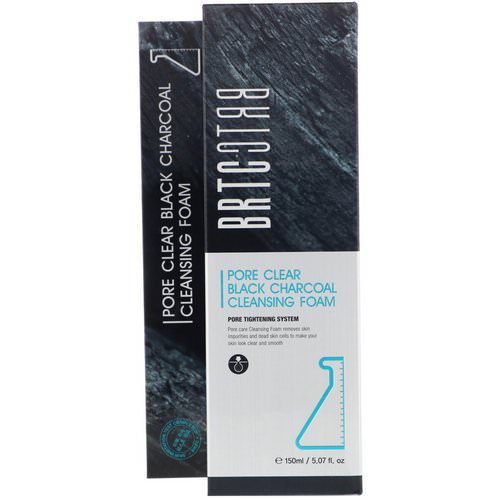 BRTC, Pore Clear Black Charcoal Cleansing Foam, 5.07 fl oz (150 ml) Review
