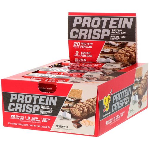 BSN, Protein Crisp, S'mores Flavor, 12 Bars, 1.98 oz (56 g) Review