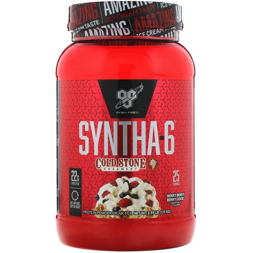 BSN, Syntha-6, Cold Stone Creamery, Berry Berry Berry Good, 2.59 lbs (1.17 kg) Review
