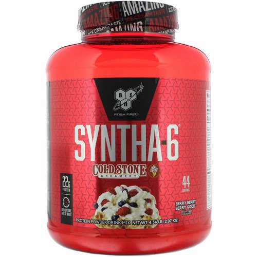 BSN, Syntha-6, Cold Stone Creamery, Berry Berry Berry Good, 4.56 lb (2.07 kg) Review