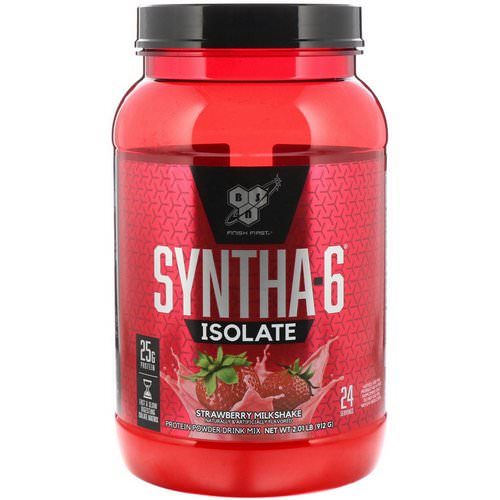 BSN, Syntha-6 Isolate, Protein Powder Drink Mix, Strawberry Milkshake, 2.01 lbs (912 g) Review