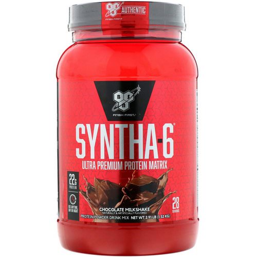 BSN, Syntha-6, Ultra Premium Protein Matrix, Chocolate Milkshake, 2.91 lbs (1.32 kg) Review