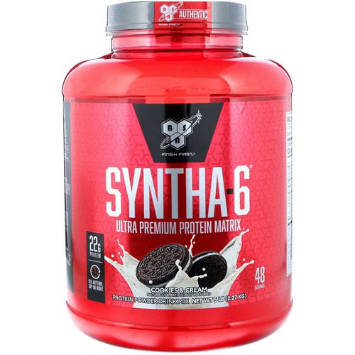 BSN, Syntha-6, Protein Powder Drink Mix, Cookies and Cream, 5.0 lbs (2.27 kg) Review