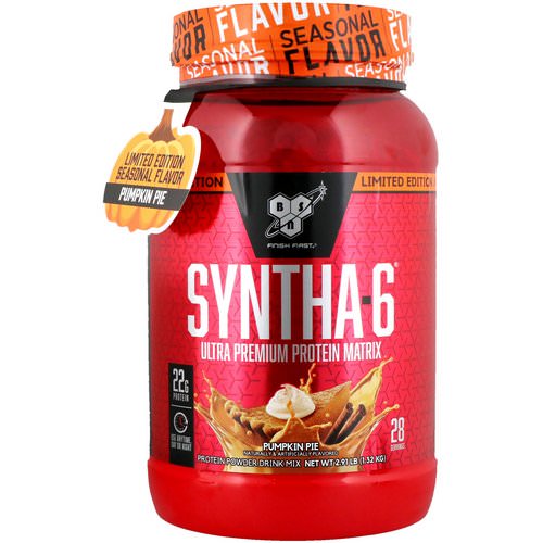 BSN, Syntha-6, Ultra Premium Protein Matrix, Pumpkin Pie, 2.91 lb (1.32 kg) Review