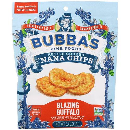 Bubba's Fine Foods, 'Nana Chips, Blazing Buffalo, 2.7 oz (77 g) Review