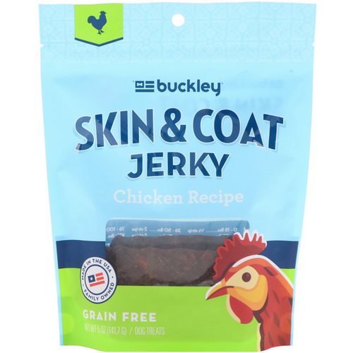 Buckley, Skin & Coat Jerky, Dog Treats, Chicken, 5 oz (141.7 g) Review