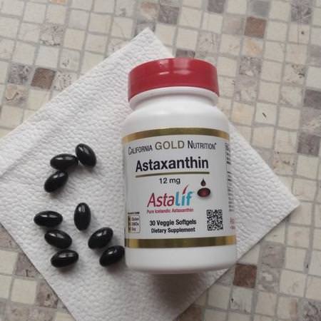 California Gold Nutrition, Astaxanthin, AstaLif Pure Icelandic, 12 mg, 30 Veggie Softgels Review