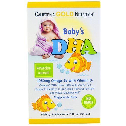 California Gold Nutrition, Baby's DHA, 1050 mg, Omega-3s with Vitamin D3, 2 fl oz (59 ml) Review