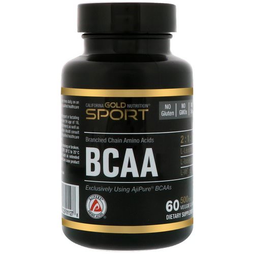California Gold Nutrition, BCAA, AjiPure® Branched Chain Amino Acid, 500 mg, 60 Veggie Caps Review