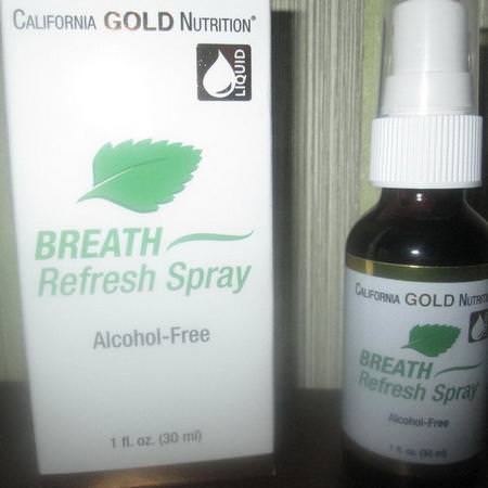 Breath Refresh Spray, Natural Peppermint, Alcohol-Free