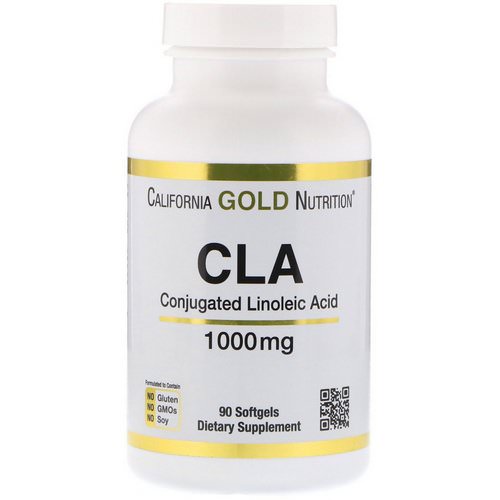 California Gold Nutrition, CLA, Clarinol, Conjugated Linoleic Acid, 1000 mg, 90 Softgels Review