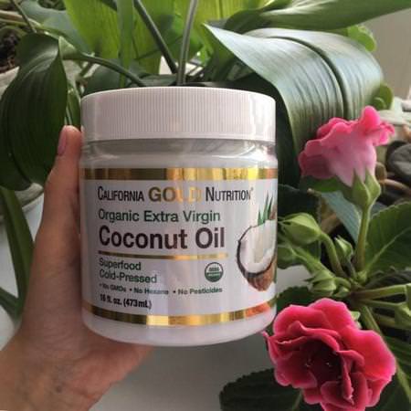 California Gold Nutrition, Cold-Pressed Organic Virgin Coconut Oil, 16 fl oz (473 ml) Review