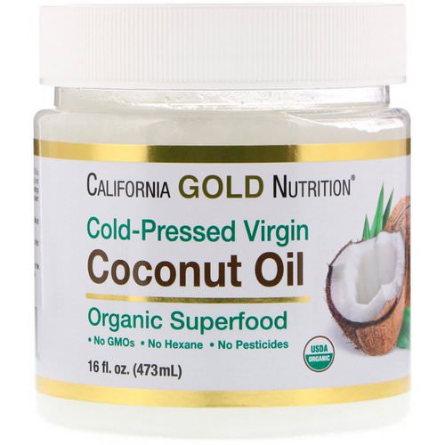 California Gold Nutrition, Cold-Pressed Organic Virgin Coconut Oil, 16 fl oz (473 ml) Review