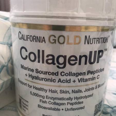 California Gold Nutrition, CollagenUP, Marine Collagen + Hyaluronic Acid + Vitamin C, Unflavored, 7.26 oz (206 g) Review