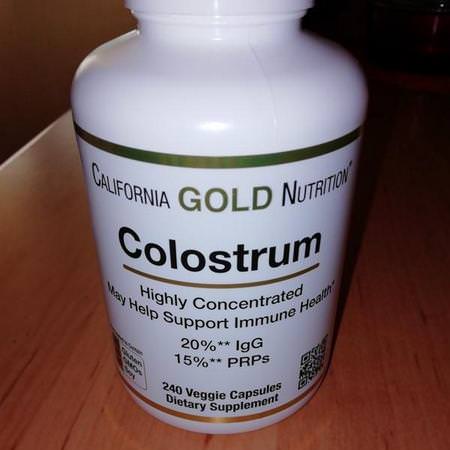 California Gold Nutrition, Colostrum, Concentrated, 240 Capsules Review