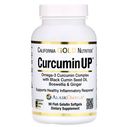 California Gold Nutrition, CurcuminUP, Omega-3 Curcumin Complex, Inflammation Support, 90 Fish Gelatin Softgels Review
