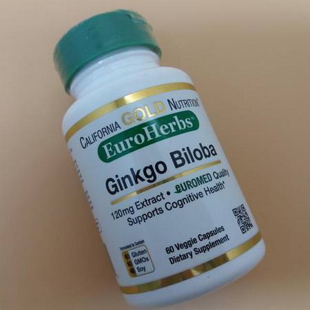 Ginkgo Biloba Extract, EuroHerbs, European Quality
