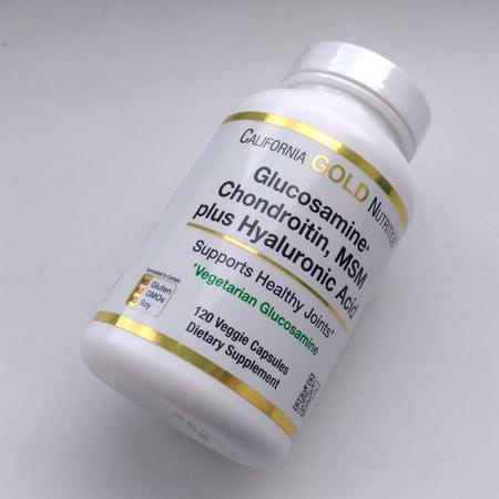 California Gold Nutrition, Glucosamine, Chondroitin, MSM Plus Hyaluronic Acid, 120 Veggie Caps Review