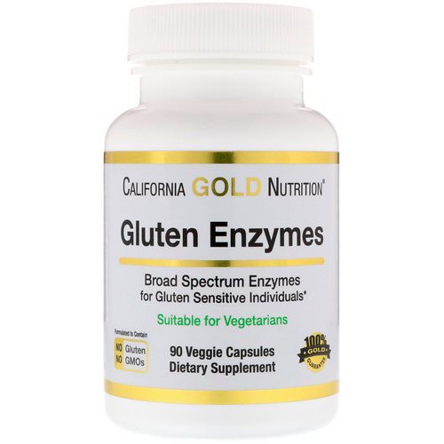 California Gold Nutrition, Gluten Enzymes, 90 Veggie Capsules Review