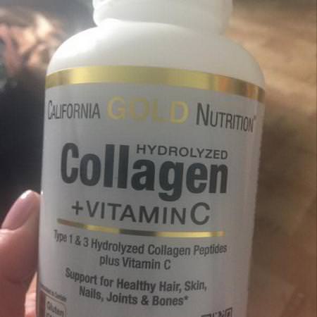 California Gold Nutrition, Hydrolyzed Collagen Peptides + Vitamin C, Type 1 & 3, 6,000 mg, 250 Tablets Review