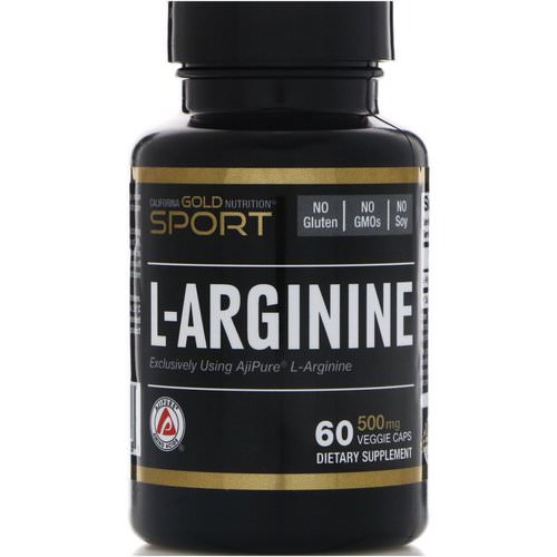 California Gold Nutrition, L-Arginine, AjiPure, 500 mg, 60 Veggie Caps Review