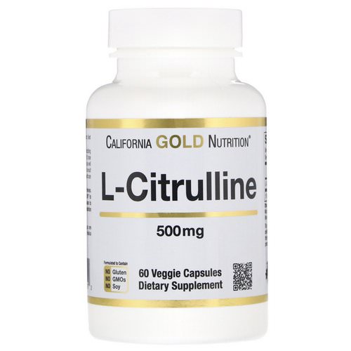 California Gold Nutrition, L-Citrulline, Kyowa Hakko, 500 mg, 60 Veggie Capsules Review