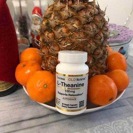 Supplements Amino Acids L-Theanine Vegetarian California Gold Nutrition CGN