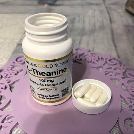 California Gold Nutrition, L-Theanine, AlphaWave, Supports Relaxation, Calm Focus, 100 mg, 30 Veggie Capsules Review