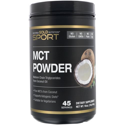 California Gold Nutrition, MCT Powder, Coconut & Prebiotic Acacia Fiber, 16 oz (454 g) Review