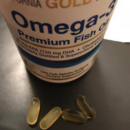 California Gold Nutrition, Omega-3, Premium Fish Oil, 100 Fish Gelatin Softgels Review