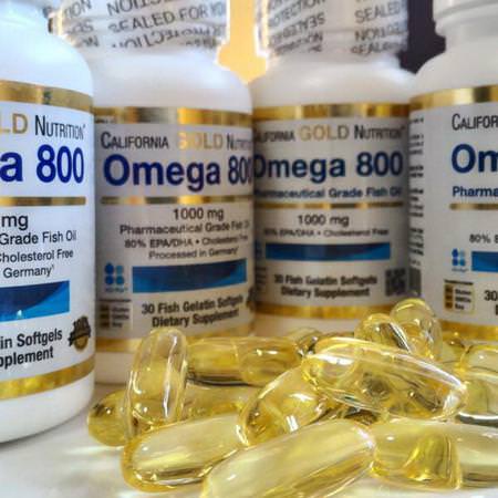 California Gold Nutrition, Omega 800 by Madre Labs, Pharmaceutical Grade Fish Oil, 80% EPA/DHA, Triglyceride Form, 1000 mg, 90 Fish Gelatin Softgels Review