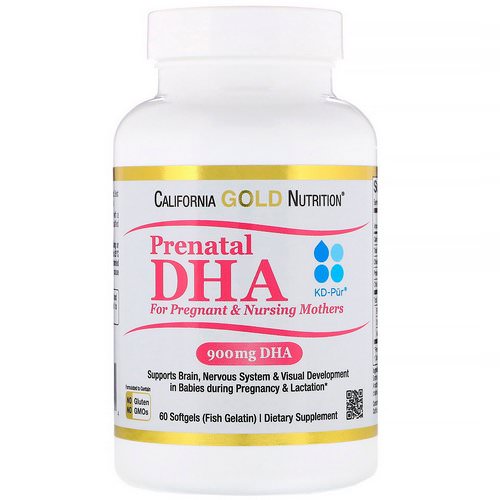 California Gold Nutrition, Prenatal DHA for Pregnant & Nursing Mothers, 900 mg, 60 Softgels Review