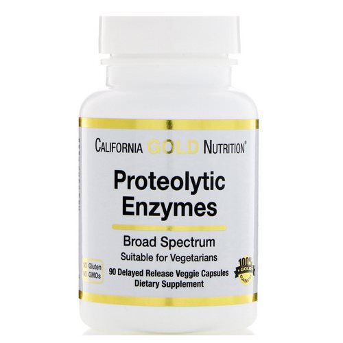 California Gold Nutrition, Proteolytic Enzymes, Broad Spectrum, 90 Delayed Release Veggie Capsules Review