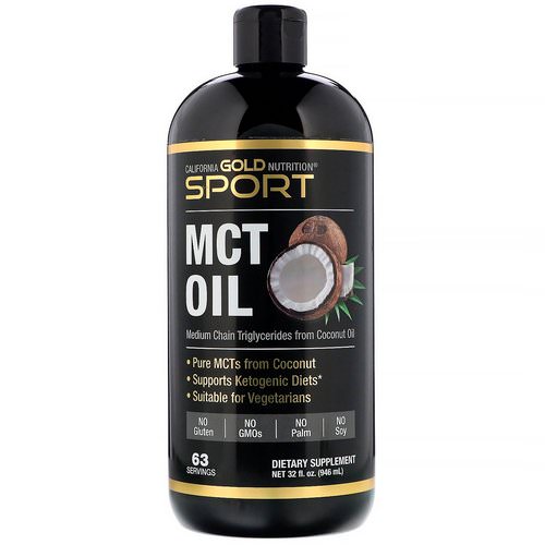 California Gold Nutrition, Sport, MCT Oil, 32 fl oz (946 ml) Review