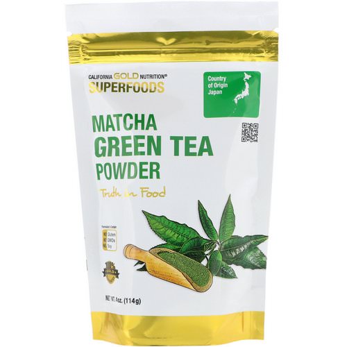 California Gold Nutrition, Superfoods, Matcha Green Tea Powder, 4 oz (114 g) Review