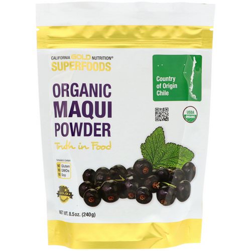California Gold Nutrition, Superfoods, Organic Maqui Powder, 8.5 oz (240 g) Review