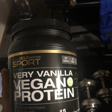 California Gold Nutrition, Very Vanilla Flavor Vegan Protein, Pea & Brown Rice, No Soy, No GMOs, 16 oz (454 g) Review