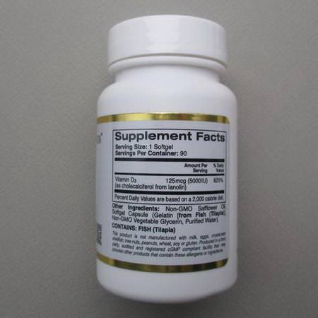 Supplements Vitamins Vitamin D D3 Cholecalciferol California Gold Nutrition CGN
