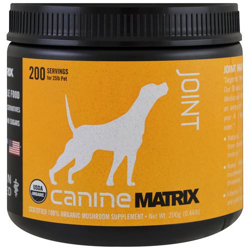 Canine Matrix, Joint, Mushroom Powder, 0.44 lb (200 g) Review