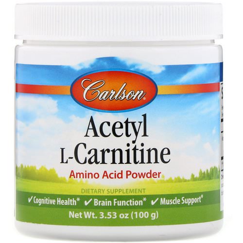Carlson Labs, Acetyl L-Carnitine, Amino Acid Powder, 3.53 oz (100 g) Review