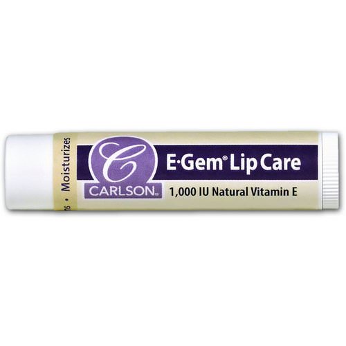 Carlson Labs, E Gem, Lip Care, 1000 IU, 0.15 oz (4.3 g) Review