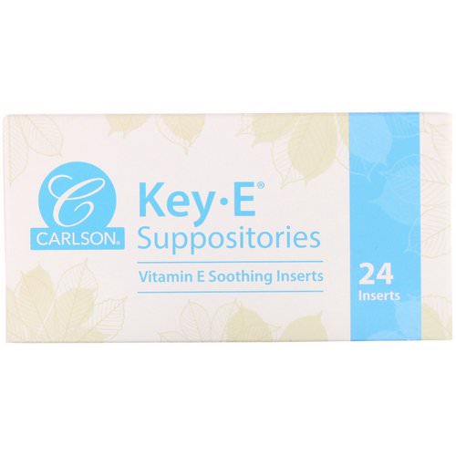 Carlson Labs, Key•E Suppositories, 24 Soothing Inserts Review