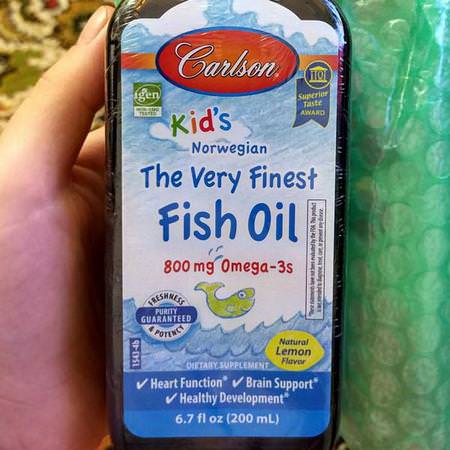 Carlson Labs, Kid's,Norwegian, The Very Finest Fish Oil, Natural Orange Flavor, 6.7 fl oz (200 ml) Review