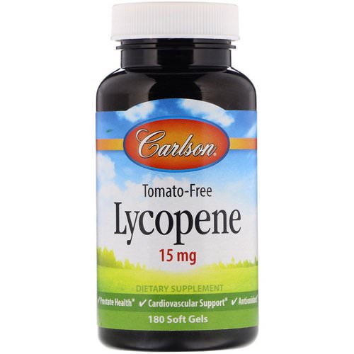 Carlson Labs, Lycopene, 15 mg, 180 Soft Gels Review