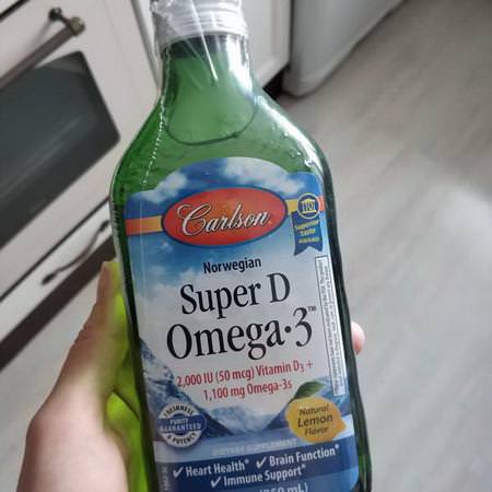 Norwegian Super D Omega·3, Natural Lemon Flavor