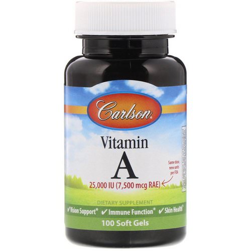 Carlson Labs, Vitamin A, 25,000 IU, 100 Soft Gels Review