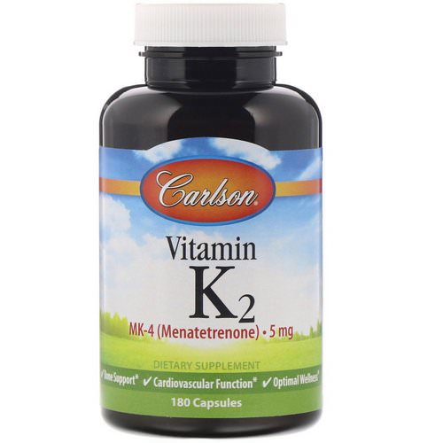 Carlson Labs, Vitamin K2, MK-4 (Menatetrenone), 5 mg, 180 Capsules Review
